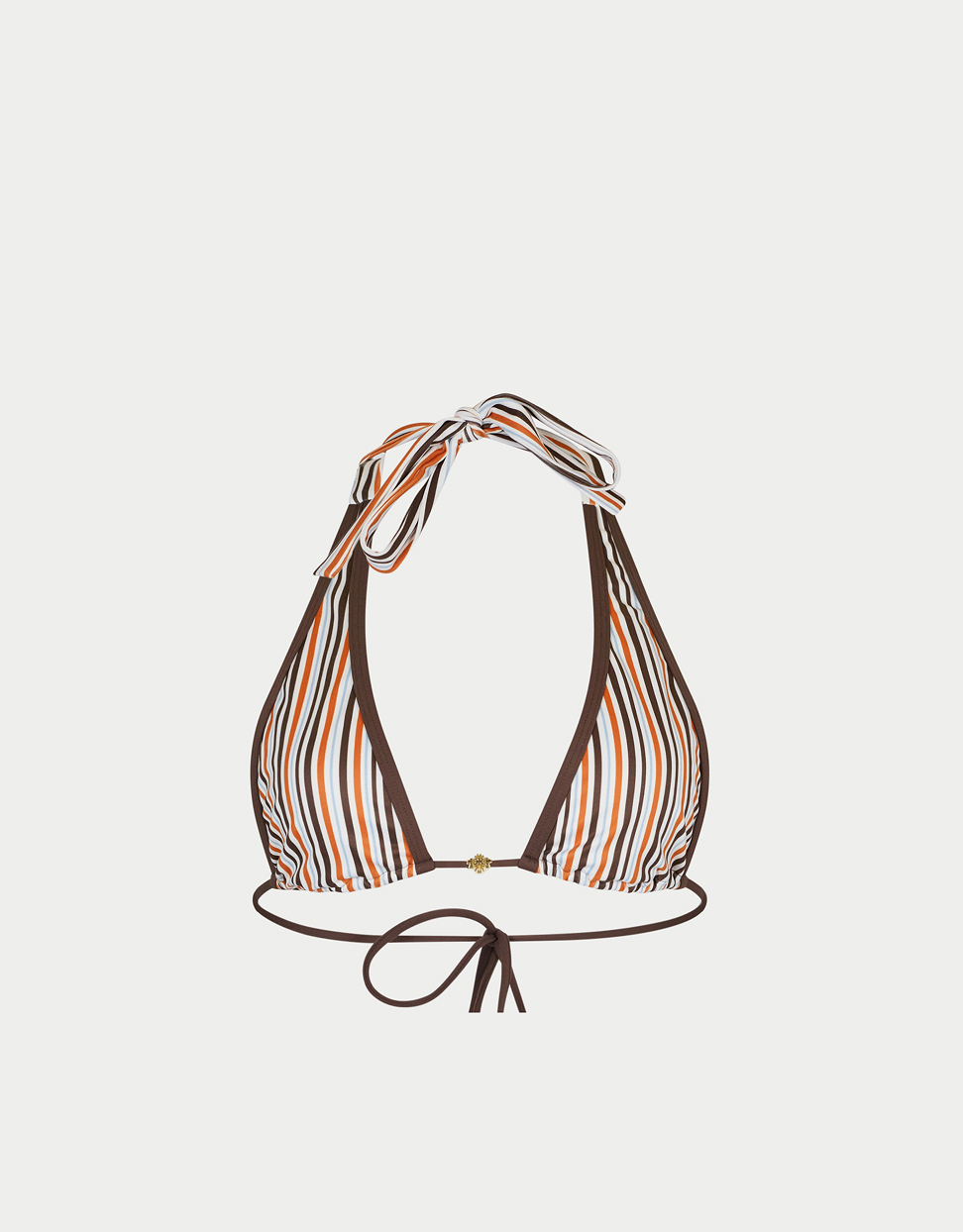 STRIPE TRIANGLE BIKINI TOP