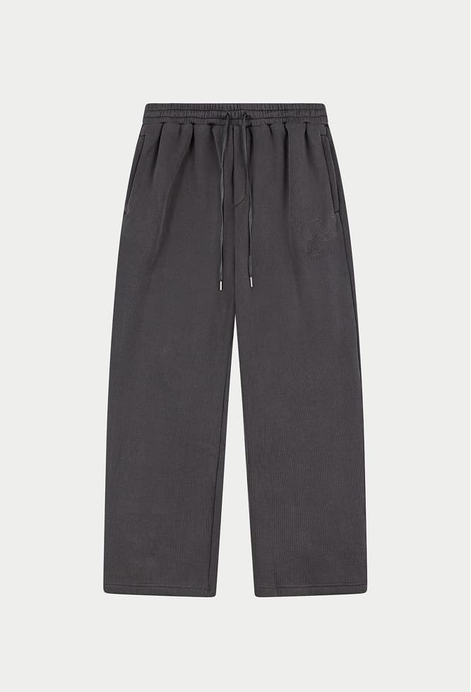 KNIT CONTRAST DRAWCORDS RELAXED JOGGERS