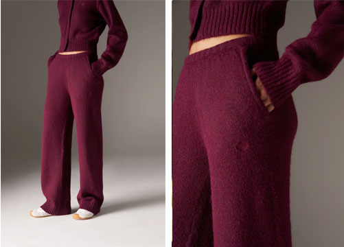 EMBLEM EMBROIDERED KNIT JOGGERS