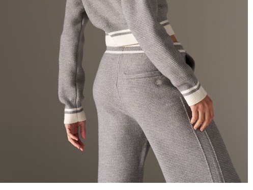 CONTRAST STRIPE KNITTED JOGGERS