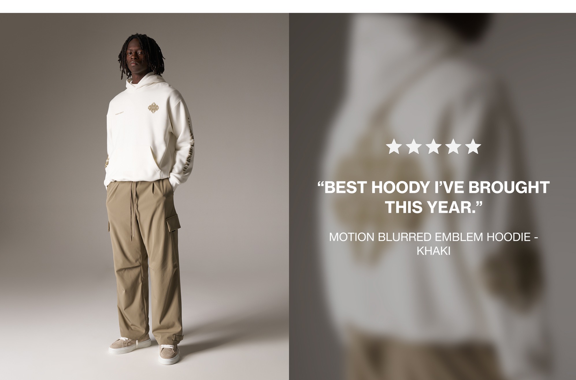 MOTION BLURRED EMBLEM HOODIE