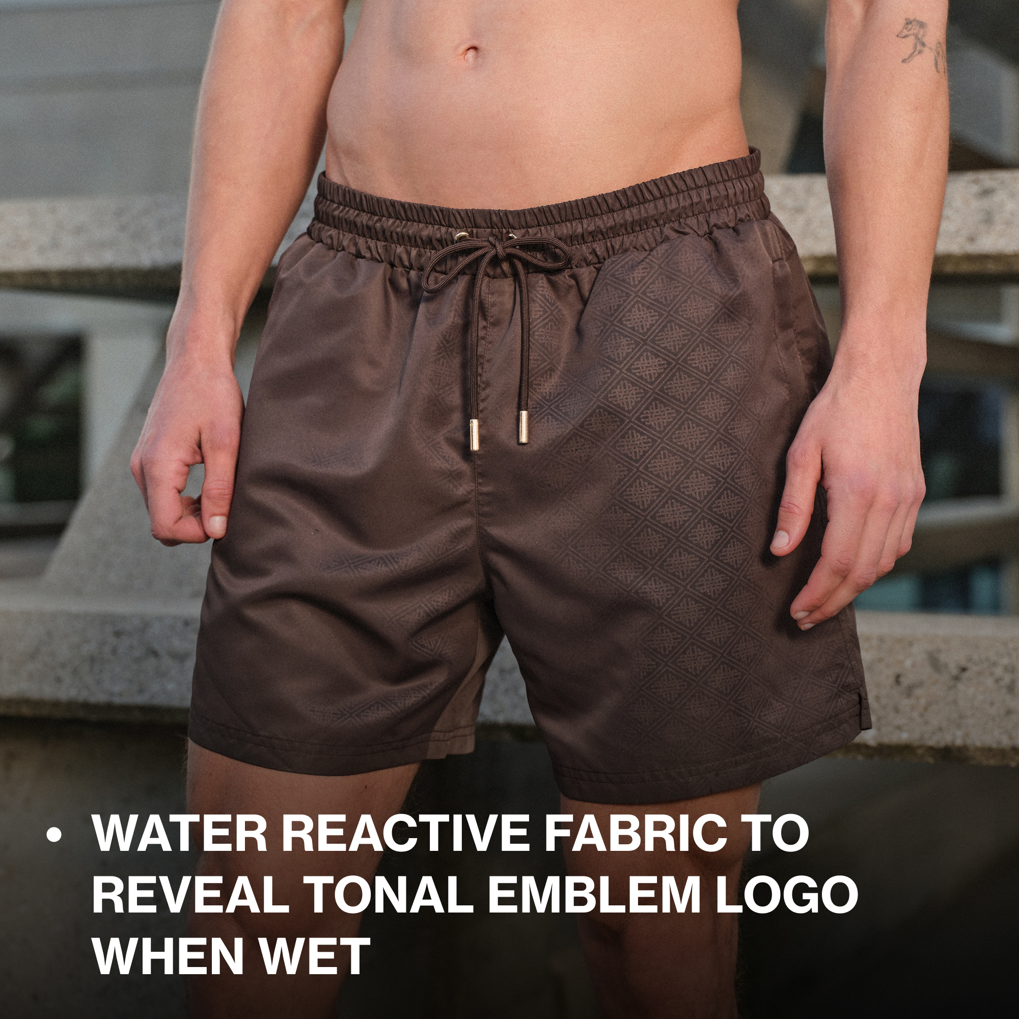 EMBLEM WATER REACTIVE SWIM SHORTS