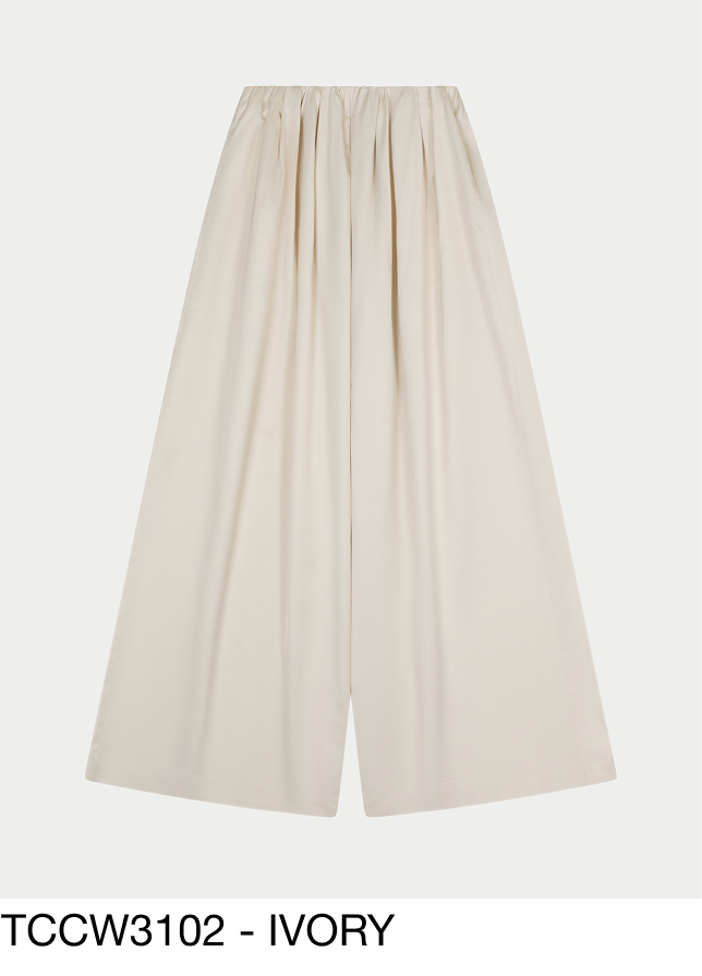 SATIN WIDE LEG TROUSERS