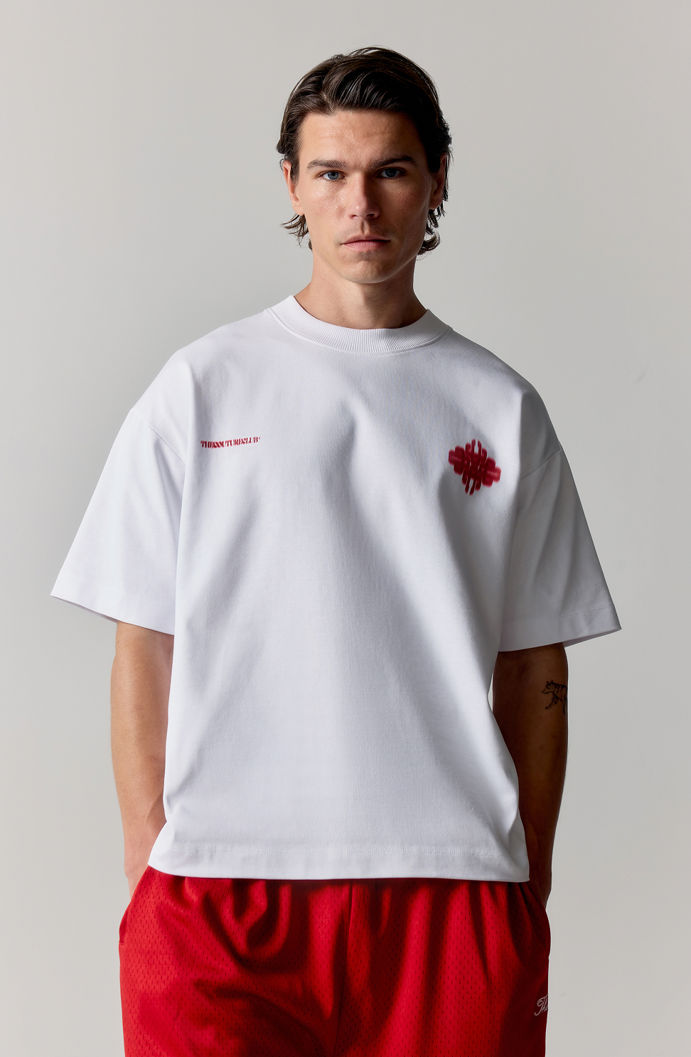 MOTION BLURRED EMBLEM T-SHIRT