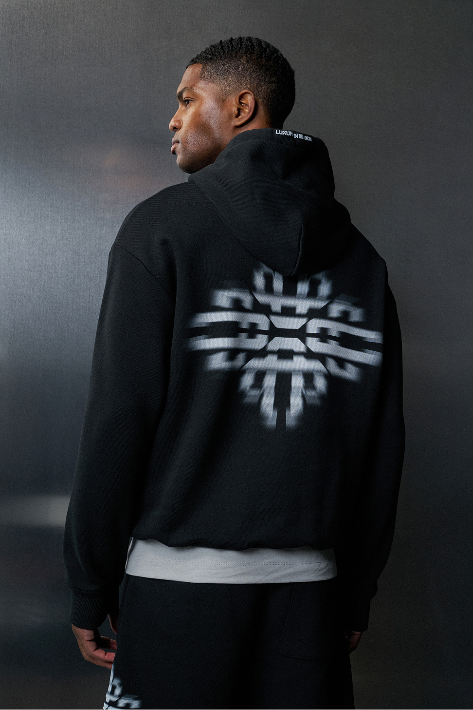 LUXURY IN MOTION GRAPHIC HOODIE