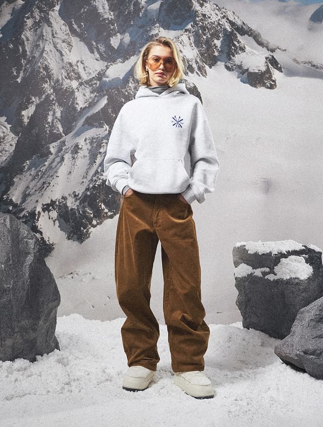 CORD BARREL LEG TROUSERS