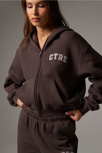 CTRE ZIP THROUGH RELAXED HOODIE