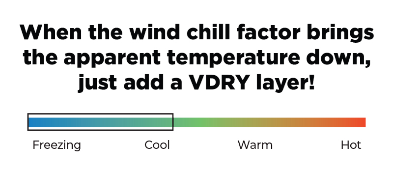 VDRY vests and jackets