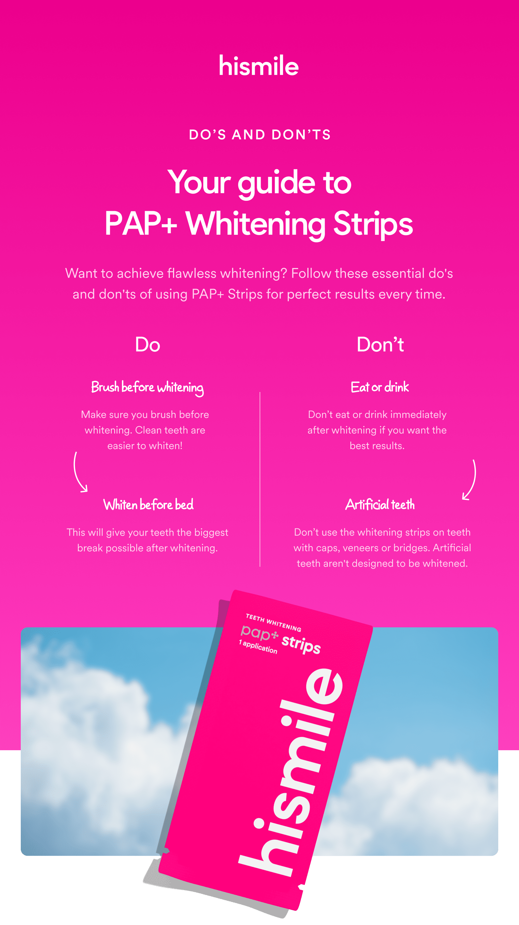 Whitening Strips Do's and Don'ts Hismile