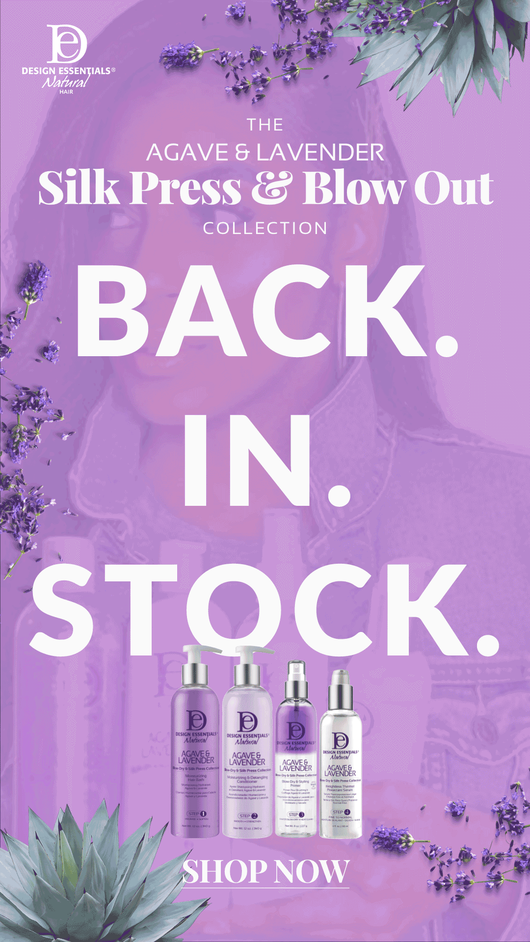 BACK IN STOCK! Agave & Lavender Moisturizing Hair Bath Jumbo Design