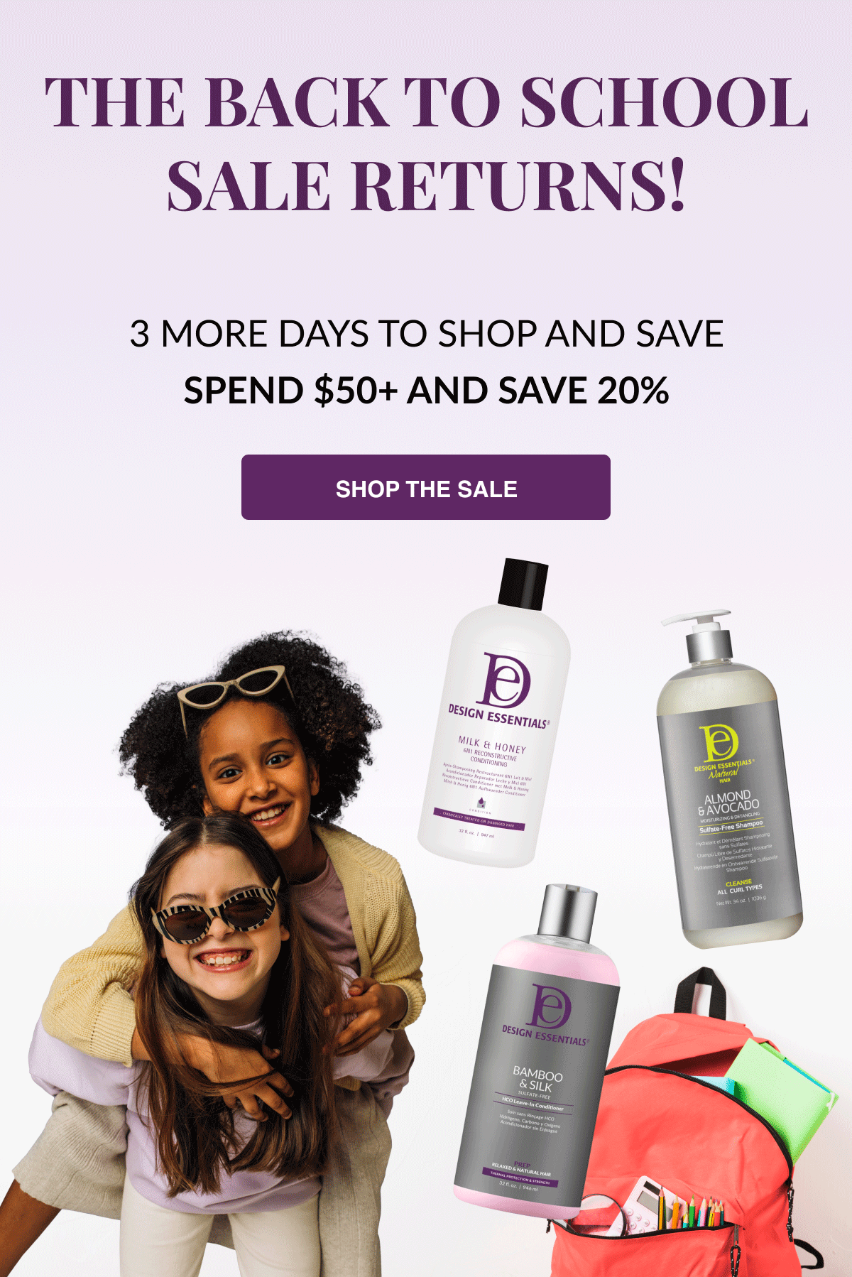 The Back To School Sale Returns! Design Essentials Natural