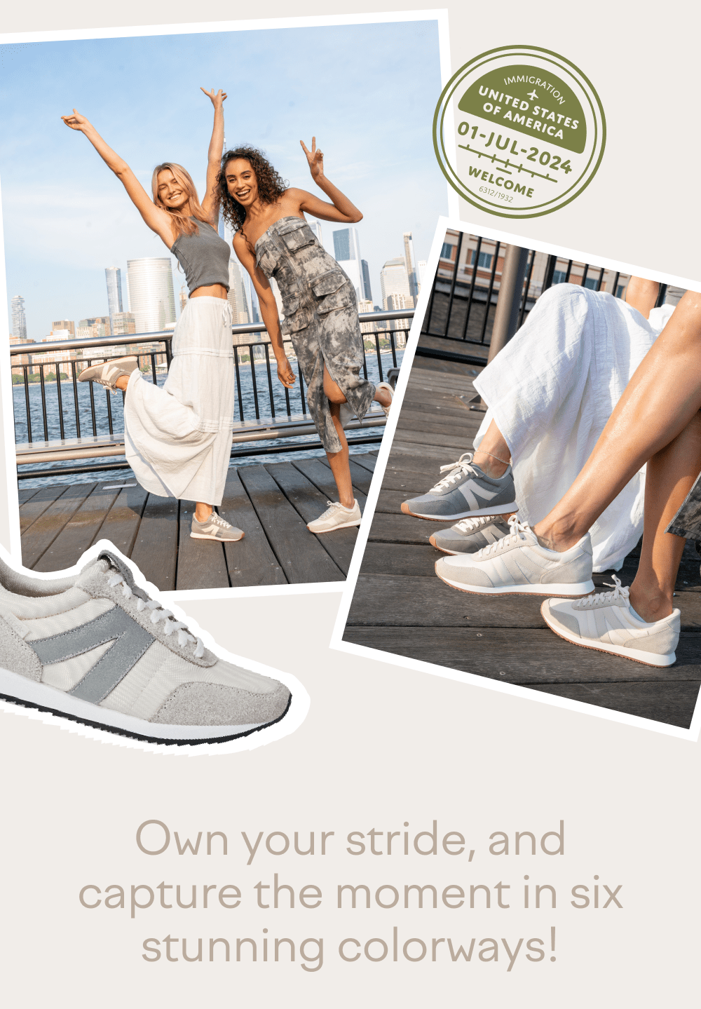 Own your stride, and capture the moment in six stunning colorways