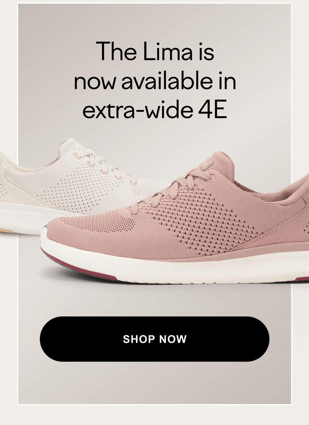 The Lima is now available in extra-wide 4E - Shop now