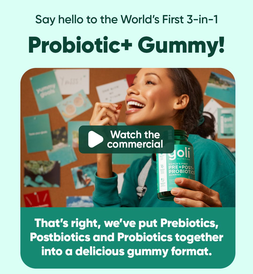 Probiotics in delicious gummy format 😋 Goli Nutrition