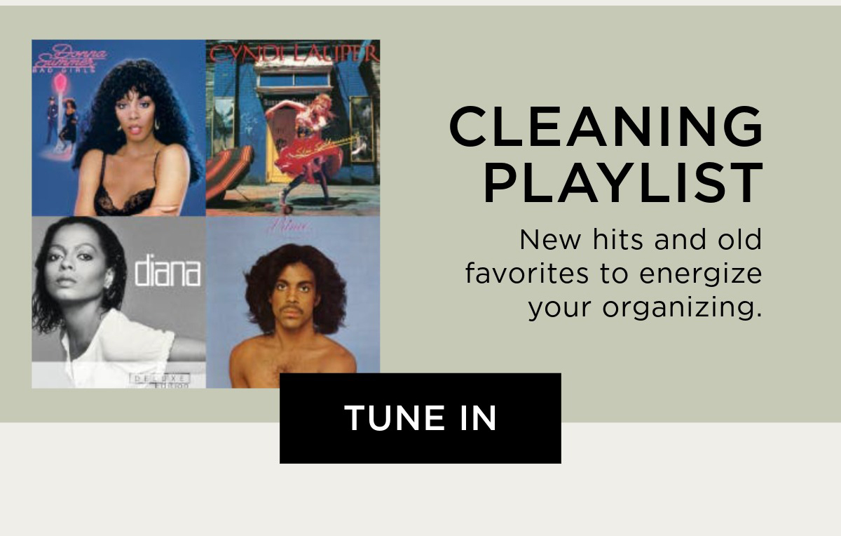 Listen to the cleaning playlist