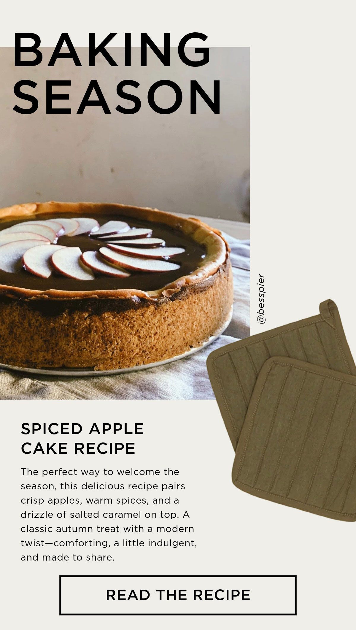 Read the recipe on the journal 