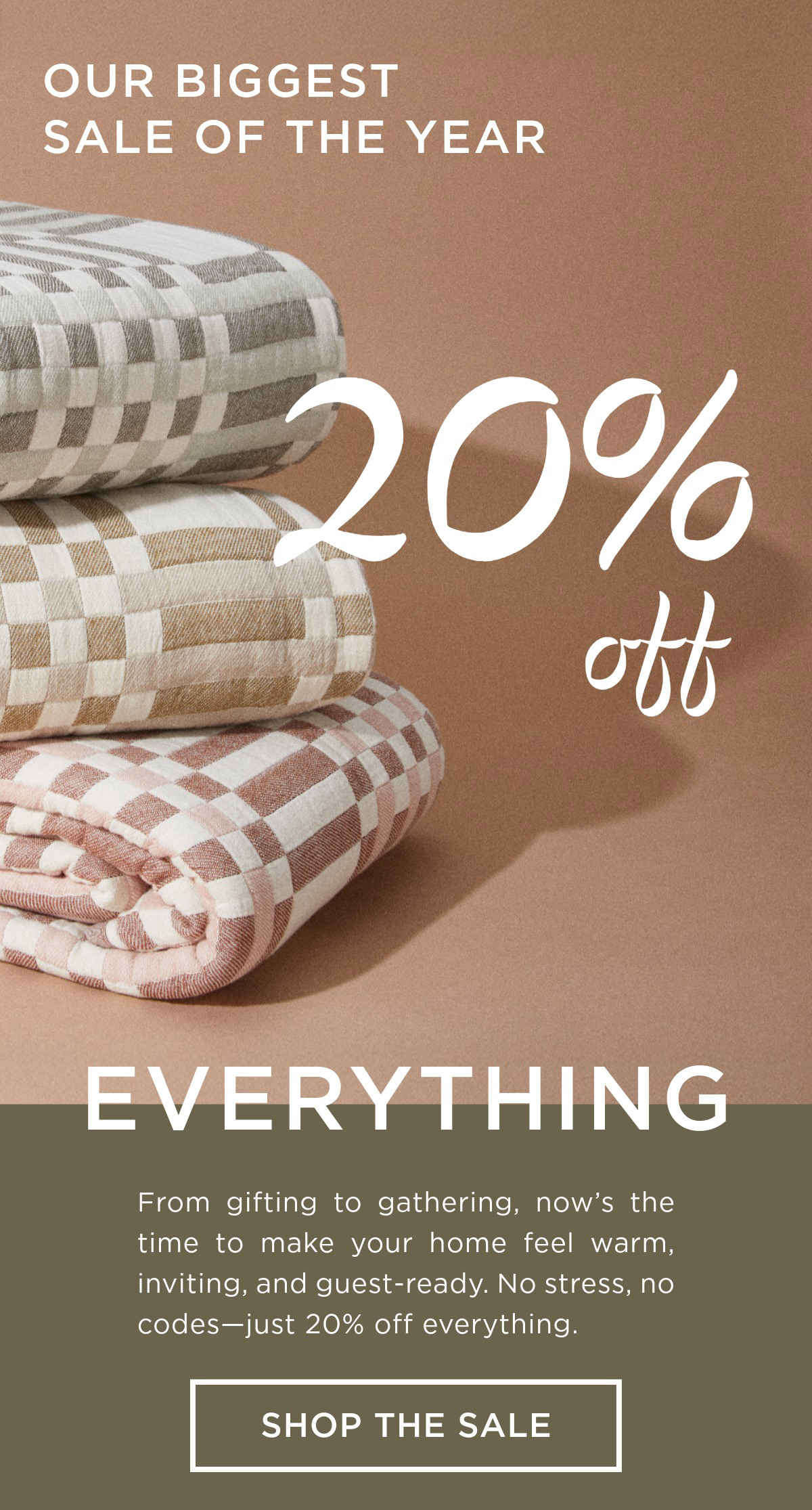 Shop 20% off sitewide