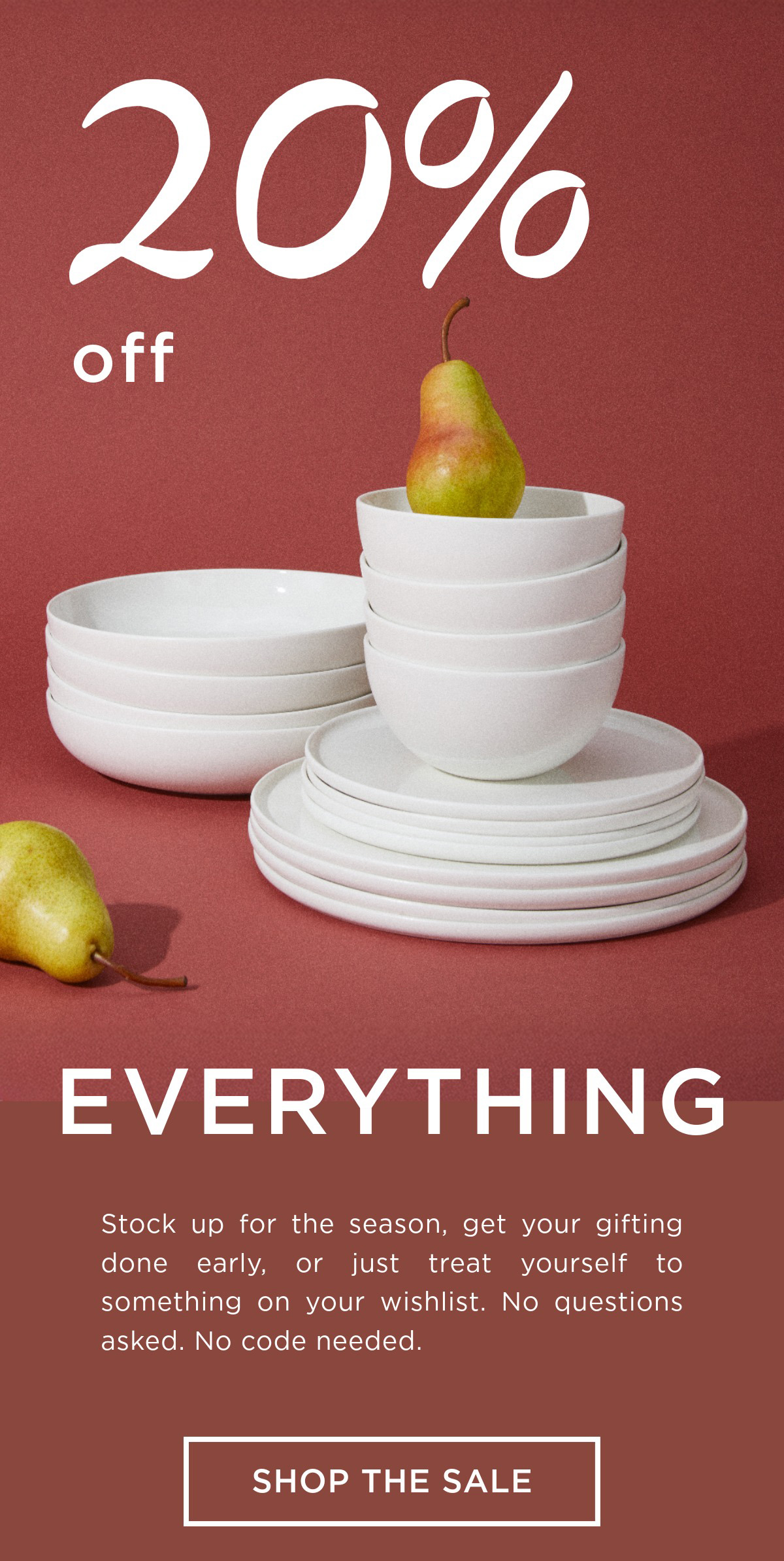 Shop 20% off sitewide