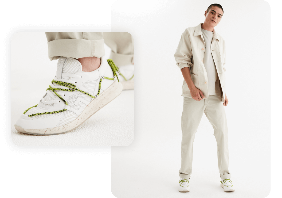 ECO Laced Weekender Mens White