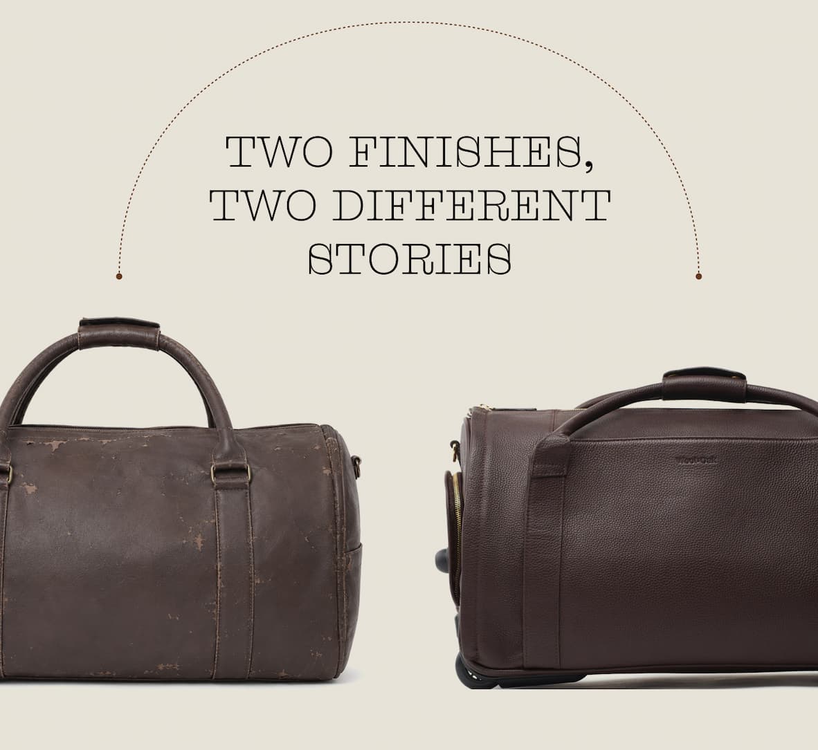 TWO FINISHES, TWO DIFFERENT STORIES 