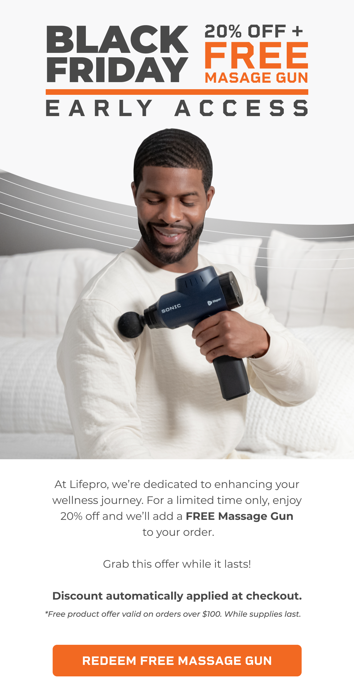 Redeem Free Massage Gun