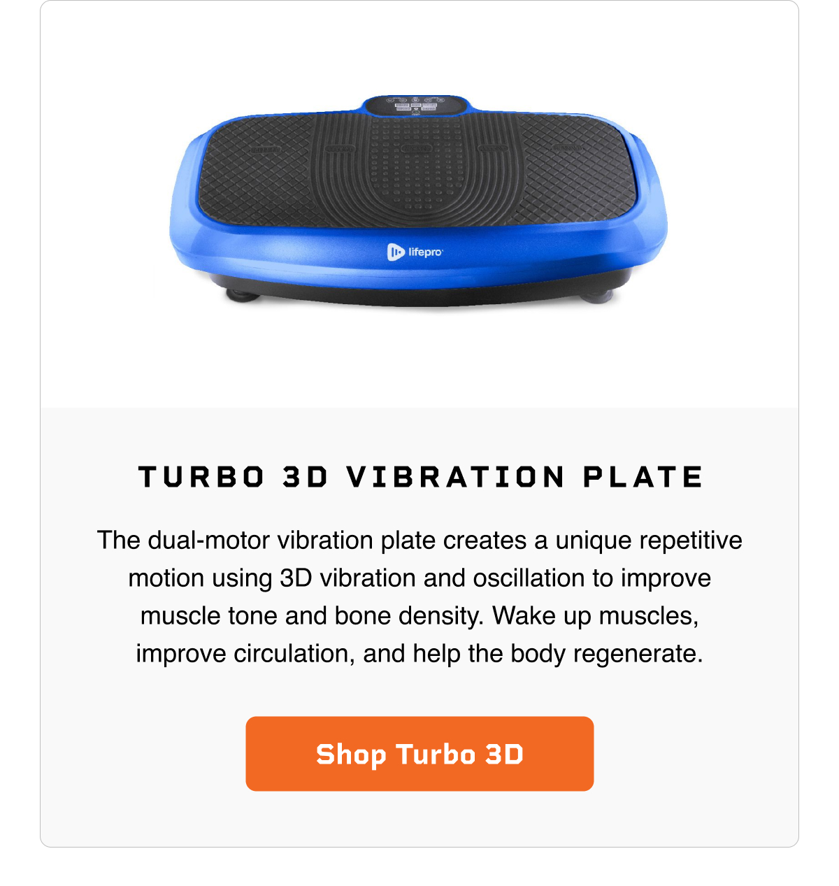 Boost your workouts with vibration Lifepro Fitness