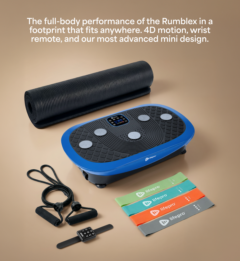 The full-body performance of the Rumblex in a footprint that fits anywhere. 4D motion, wrist remote, and our most advanced mini design.