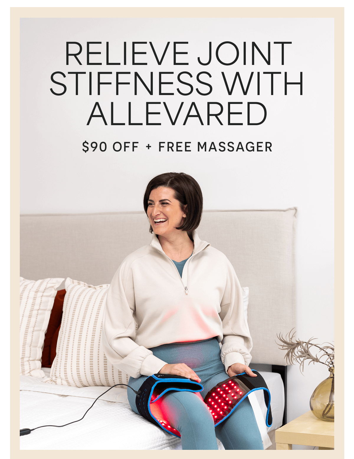 RELIEVE JOINT STIFFNESS WITH ALLEVARED $88 OFF + Free Massager
