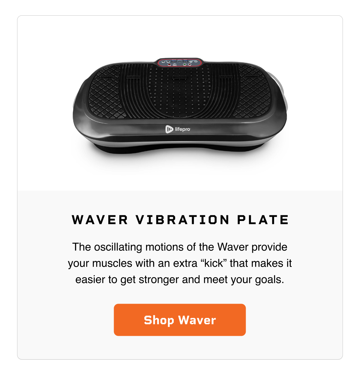 Boost your workouts with vibration Lifepro Fitness