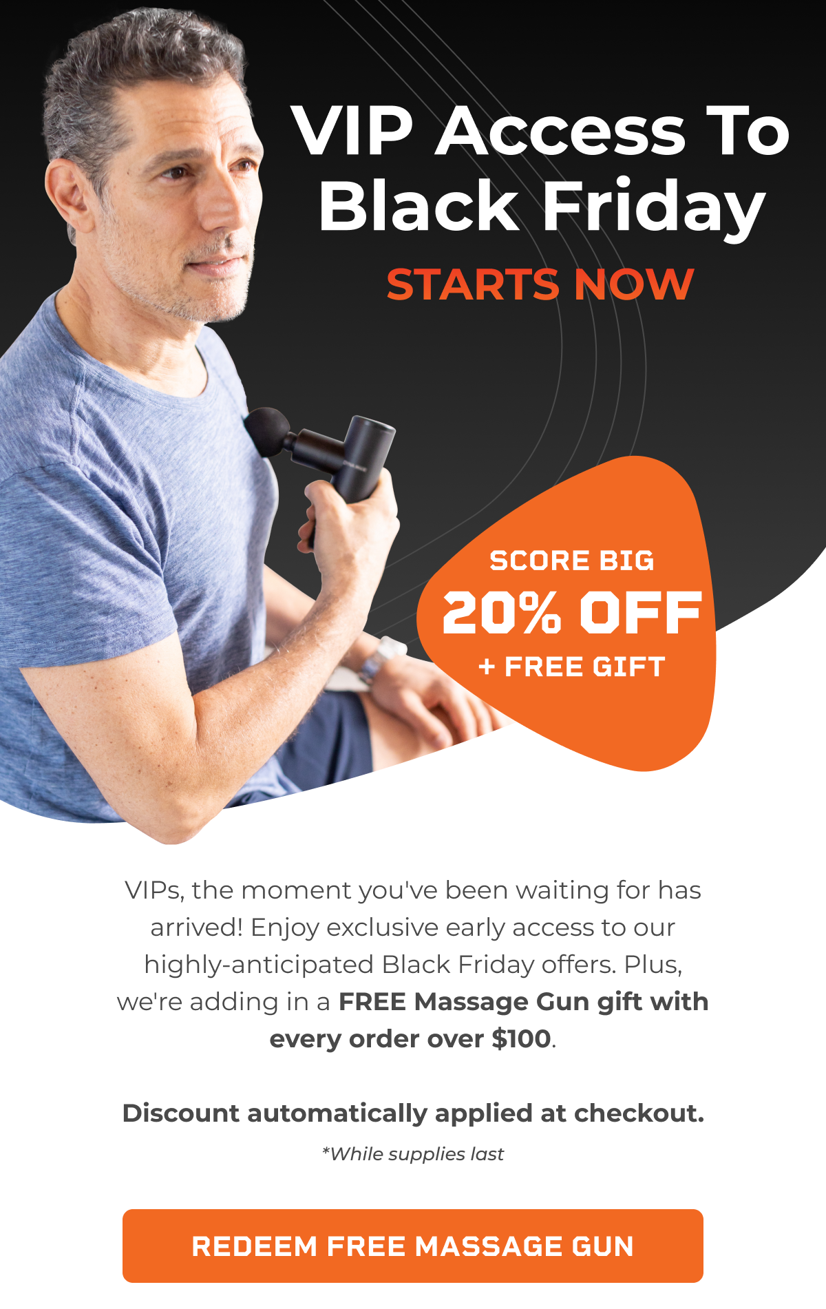 Redeem Free Massage Gun