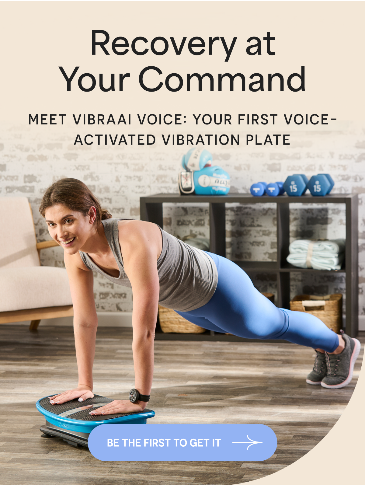 Recovery at Your Command Meet VibraAI Voice: YOUR FIRST Voice-Activated Vibration Plate 