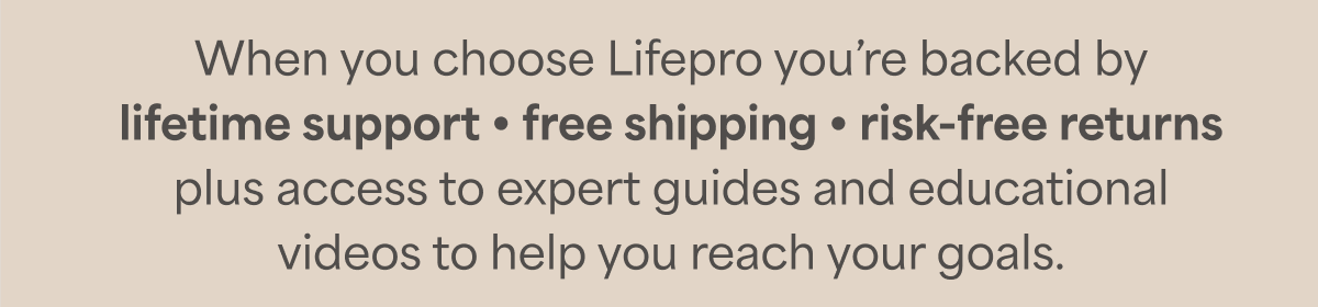 Lifetime Support . free shipping . risk free returns