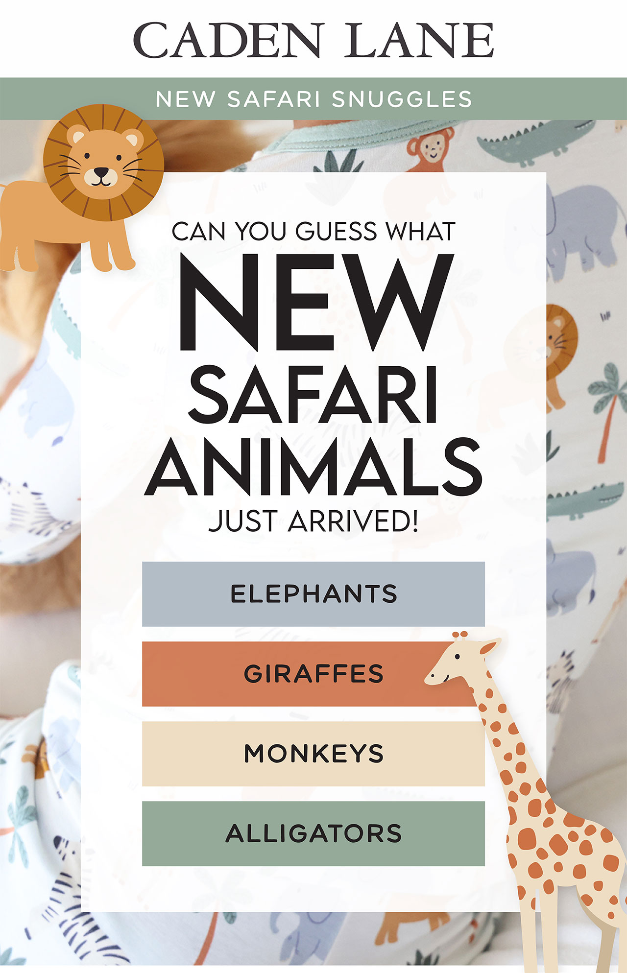 CAN YOU GUESS WHAT NEW SAFARI ANIMALS JUST ARRIVED! ELEPHANTS, GIRAFFES, MONKEYS, ALLIGATORS