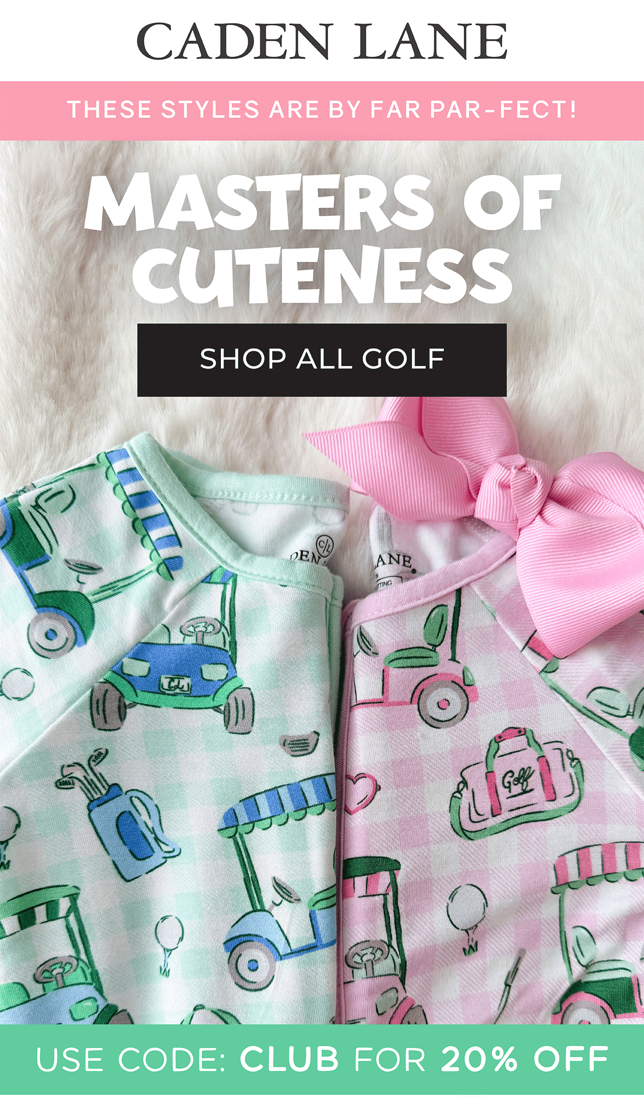 Masters of Cuteness SHOP ALL GOLF use code: CLUB for 20% OFF