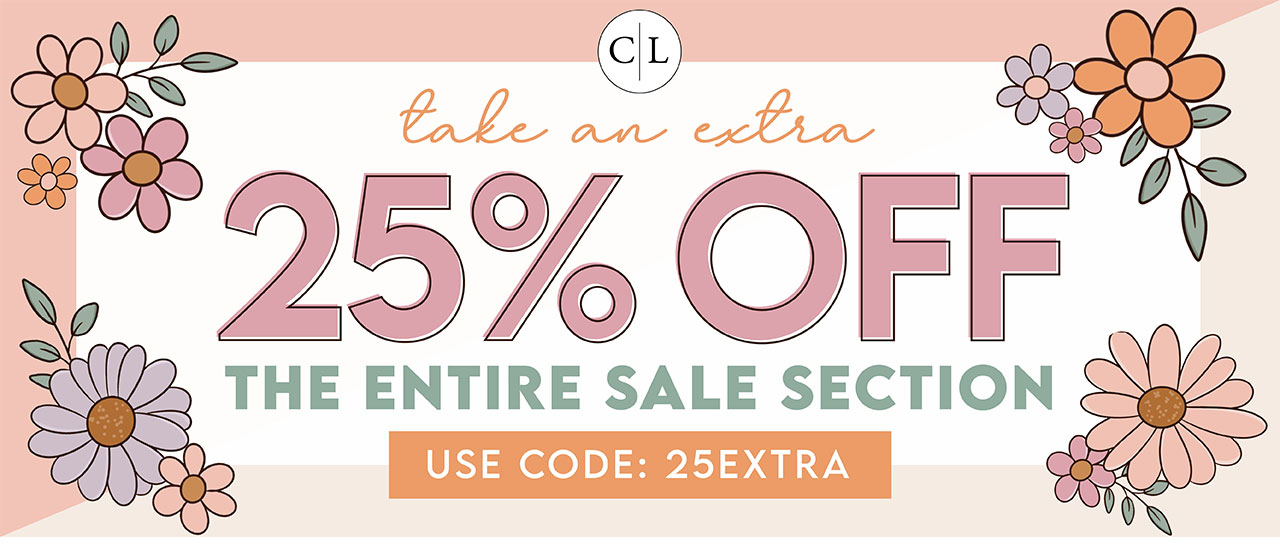 take an extra 25% OFF THE ENTIRE SALE SECTION | USE CODE: 25EXTRA