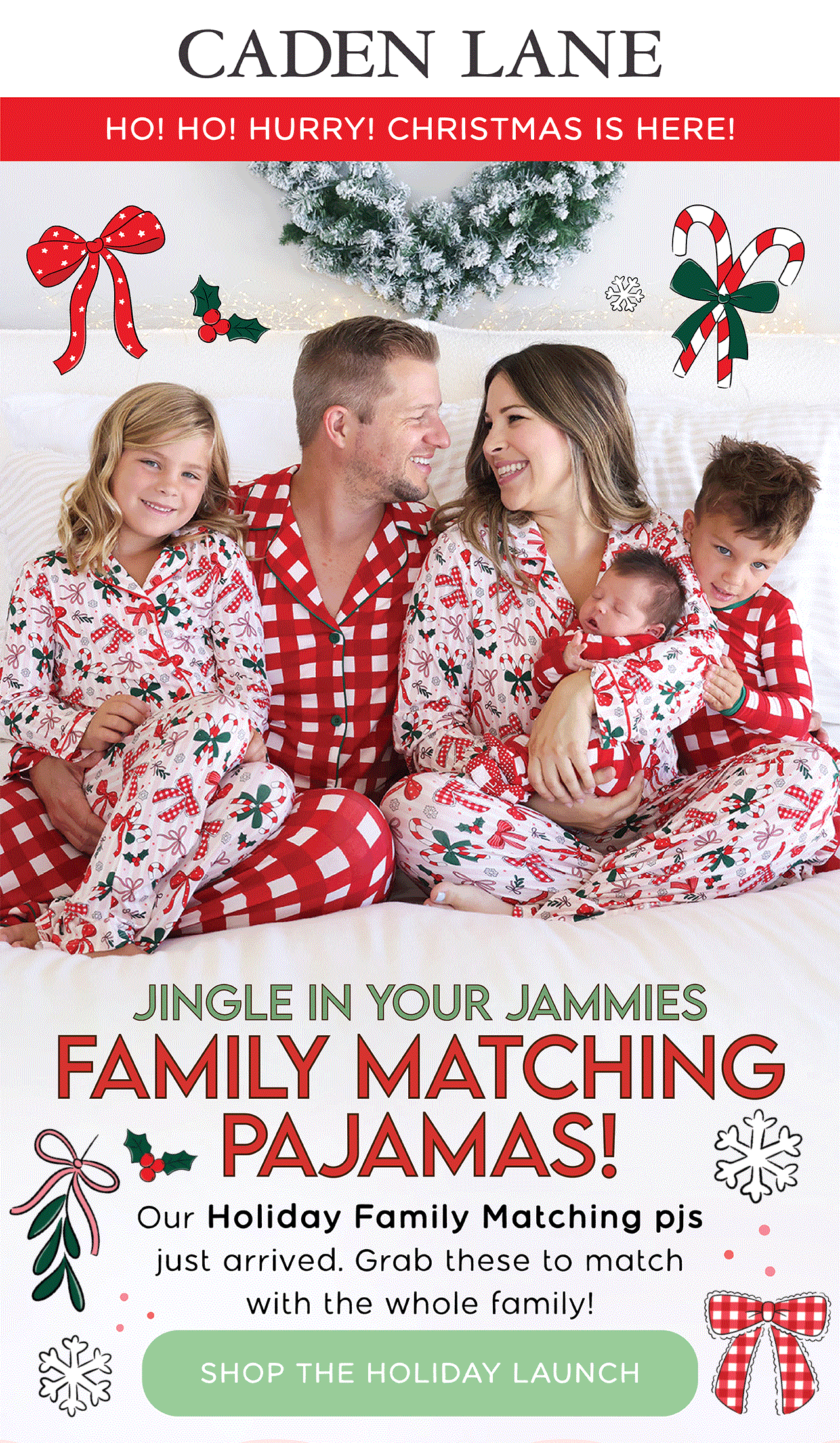 CADEN LANE | JINGLE IN YOUR JAMMIES | FAMILY MATCHING PAJAMAS! OUR HOLIDAY FAMILY MATCHING PJS JUST ARRIVED. GRAB THESE TO MATCH WITH THE WHOLE FAMILY | SHOP THE HOLIDAY LAUNCH