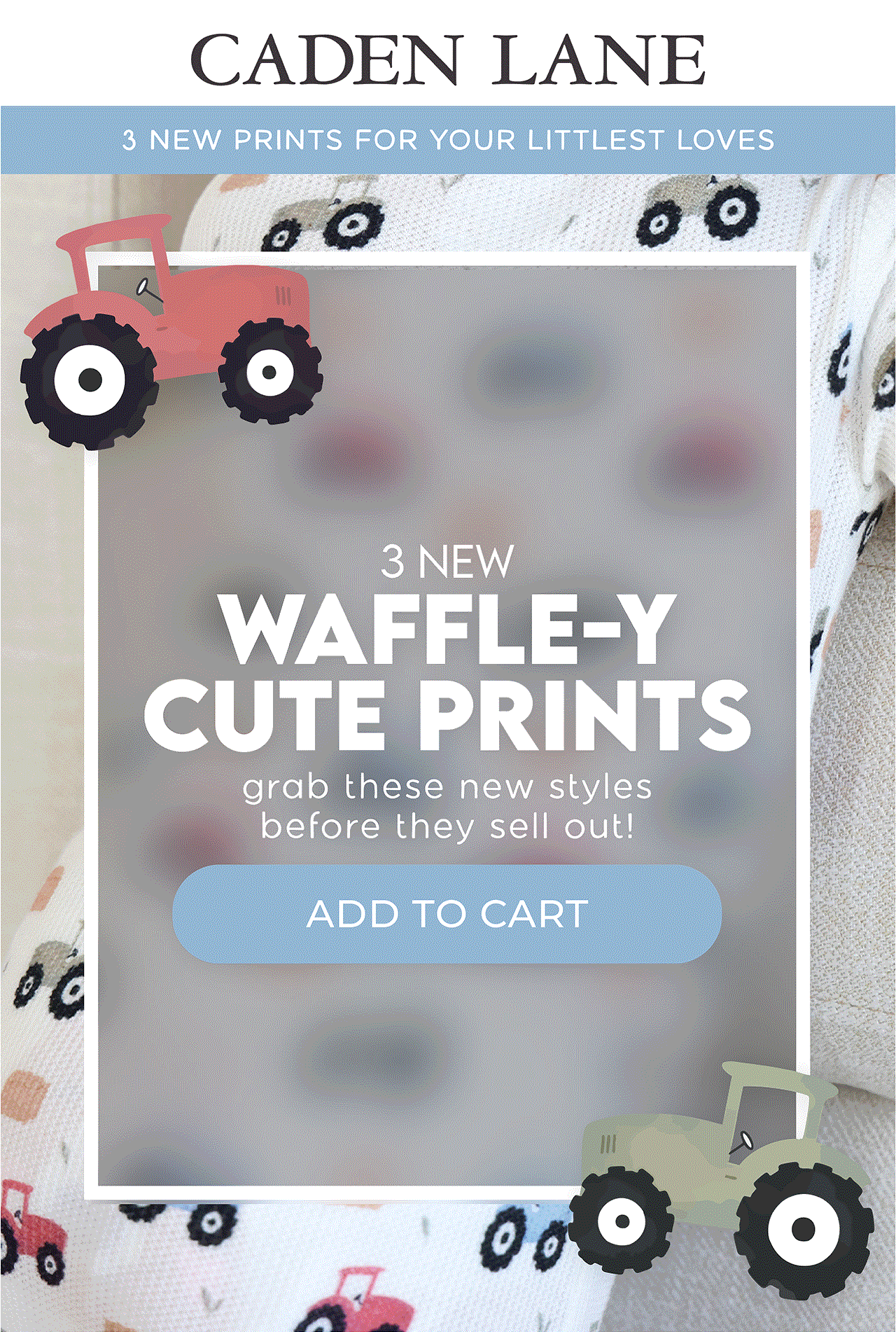 3 NEW PRINTS FOR YOUR LITTLEST LOVES | 3 NEW WAFFLE-Y CUTE PRINTS | grab these new styles before they sell out!