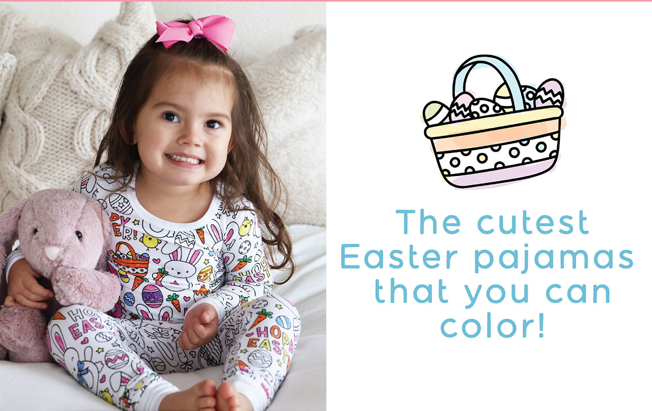 The cutest pajamas that you can color!