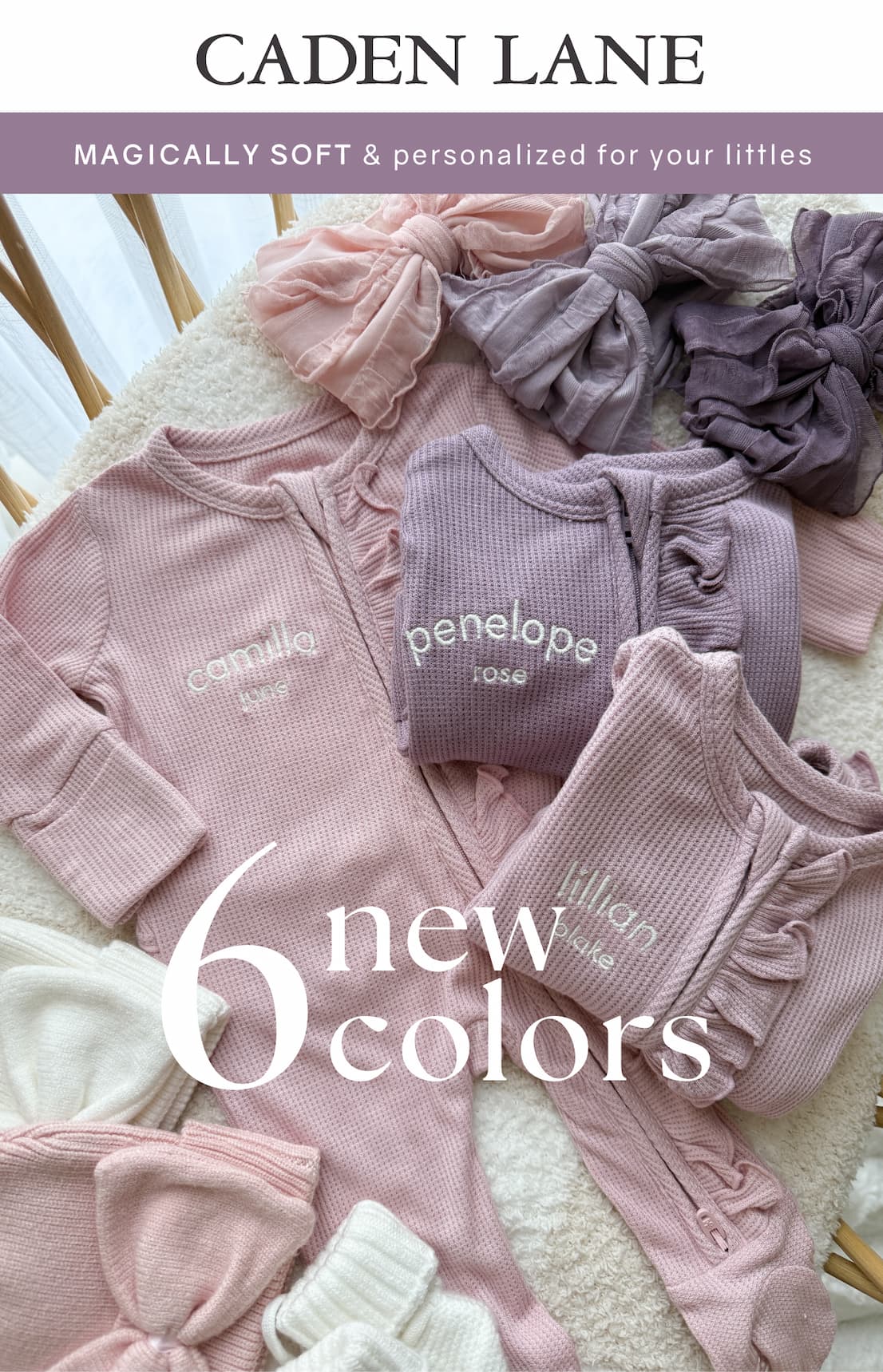 magically soft & personalized for your littles! 6 new colors!