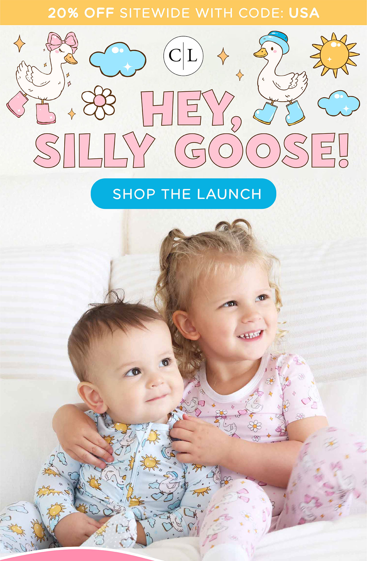 20% OFF SITEWIDE WITH CODE: USA | HEY, SILLY GOOSE! SHOP THE LAUNCH