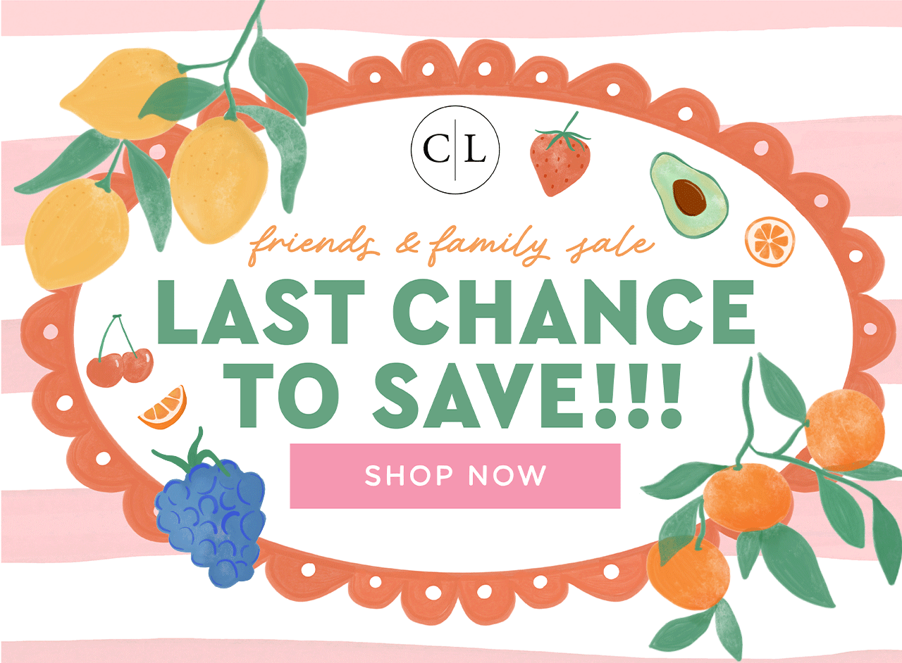 friends & family sale | LAST CHANCE TO SAVE!!! | SHOP NOW