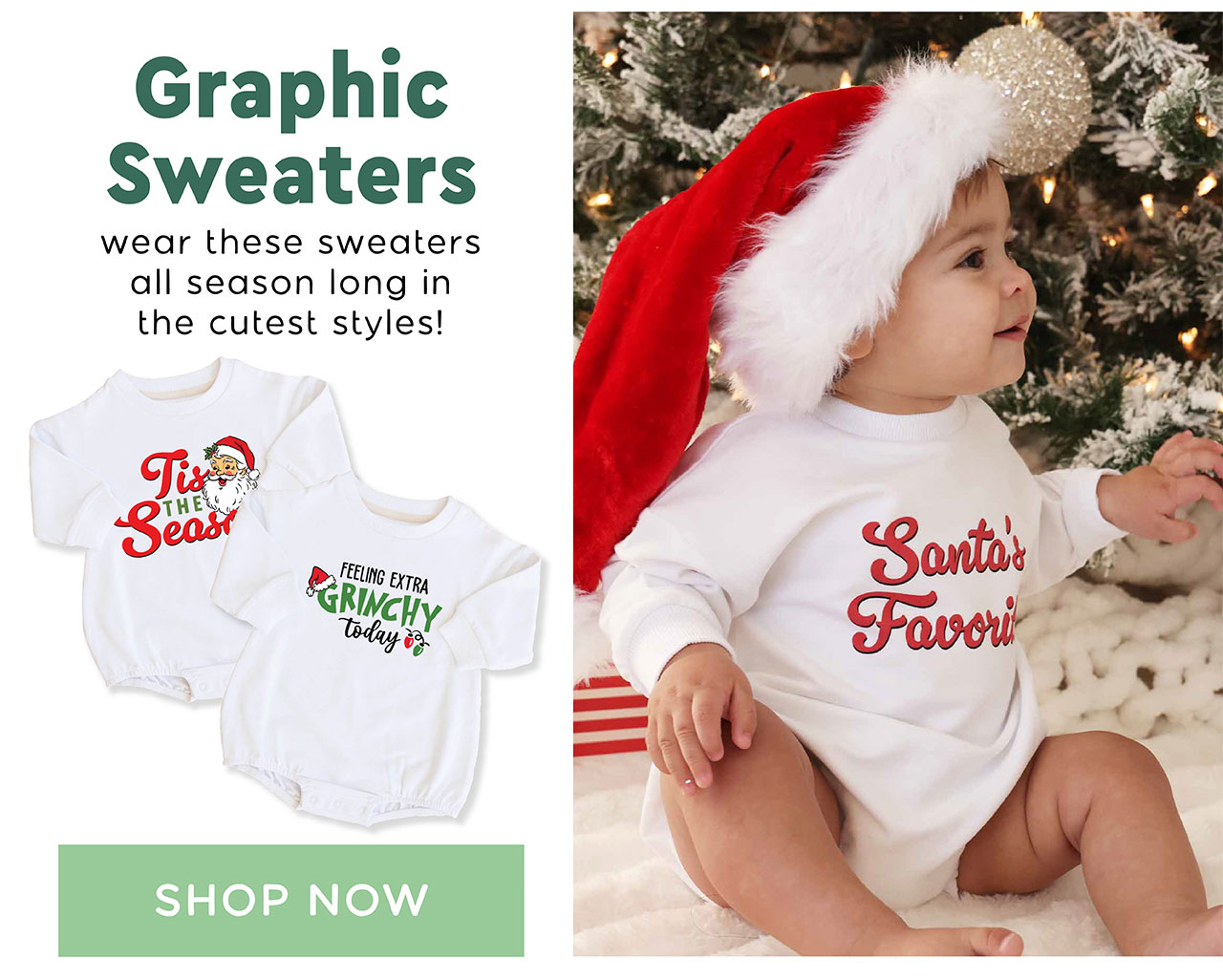 Graphic Sweaters | Wear these sweaters all season long in the cutest styles!