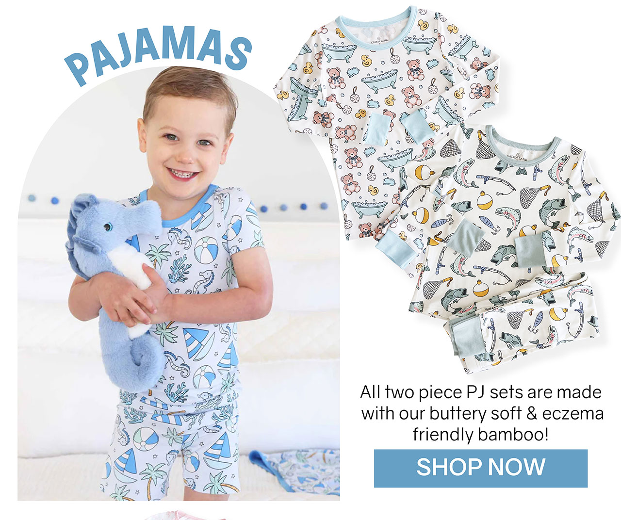 PAJAMAS | all two piece PJ sets are made with our buttery soft & eczema friendly bamboo!