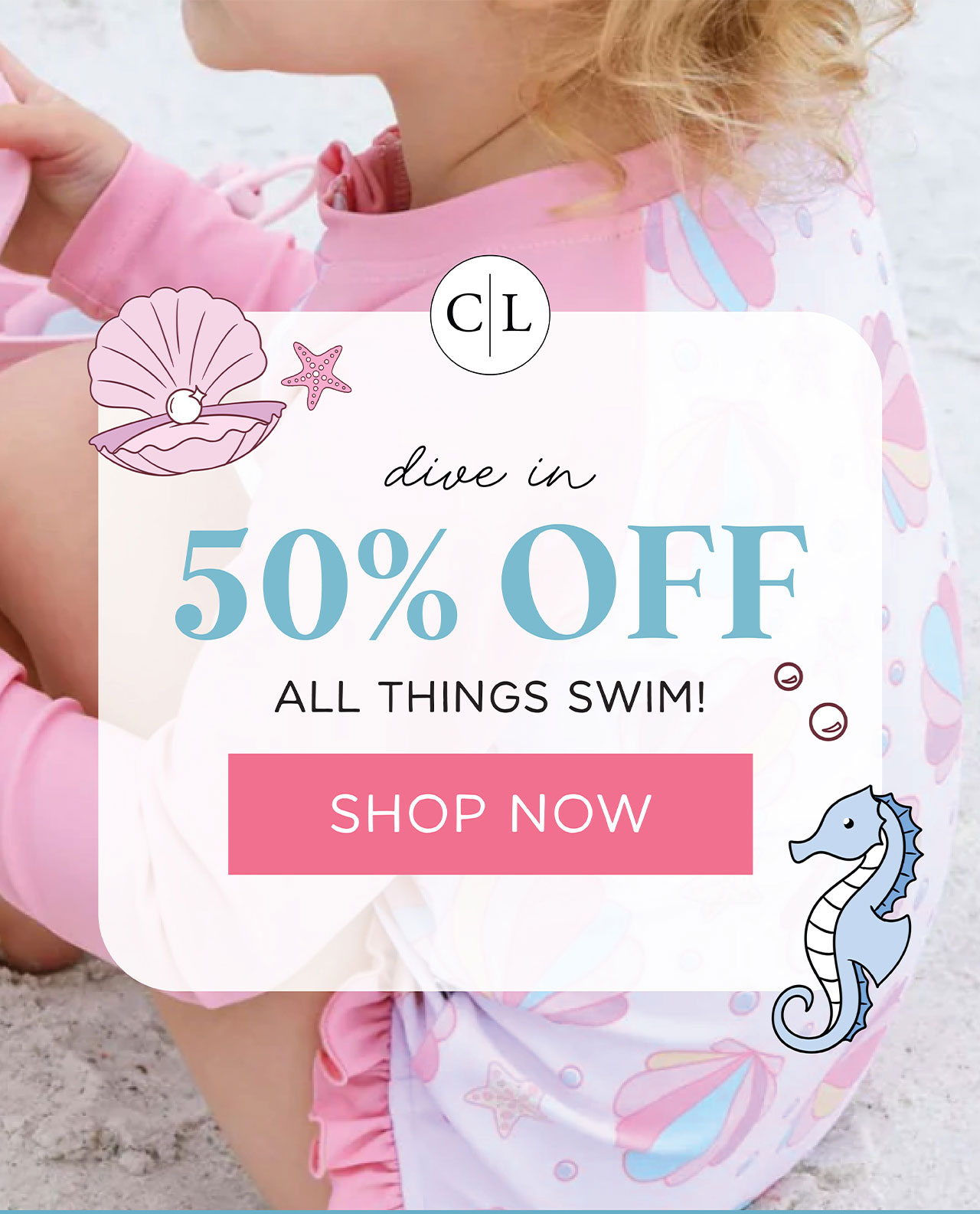 DIVE IN | 50% OFF ALL THINGS SWIM! | SHOP NOW