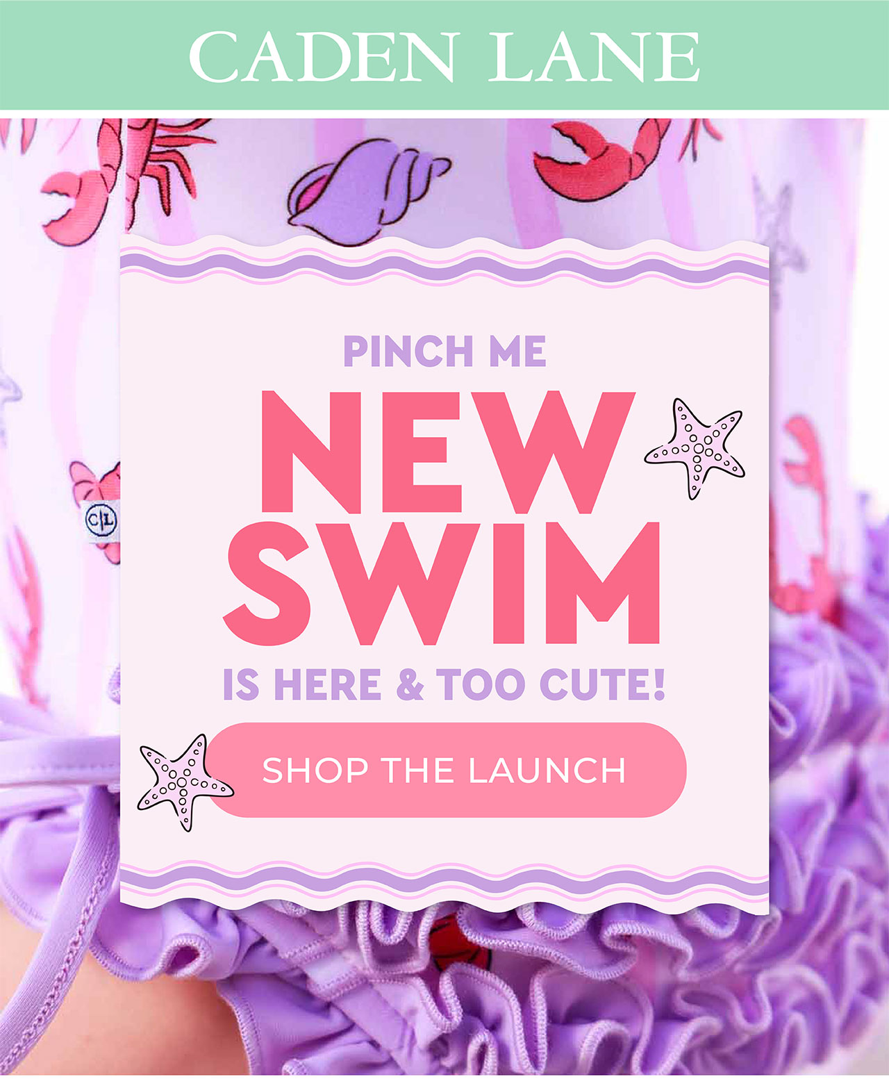 PINCH ME NEW SWIM IS HERE & TOO CUTE! SHOP THE LAUNCH