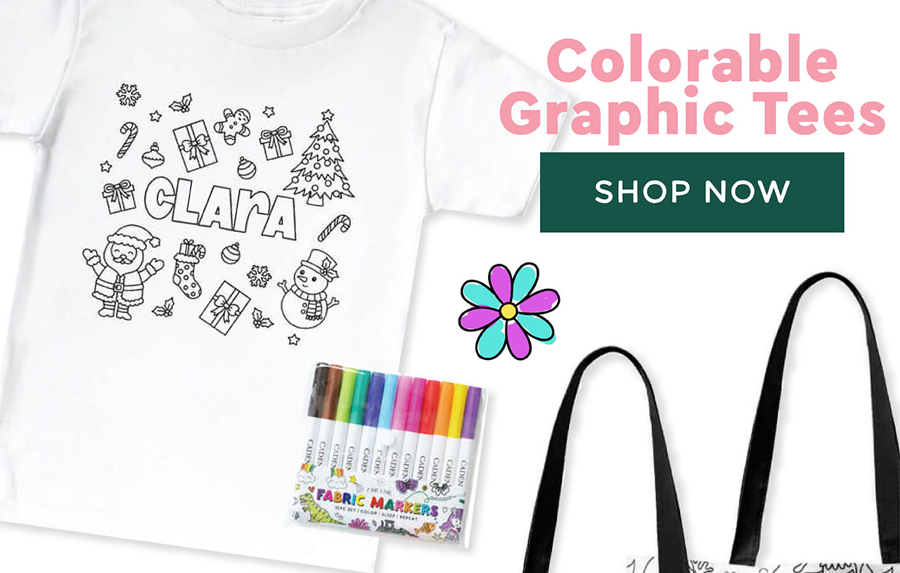 COLORABLE GRAPHIC TEES