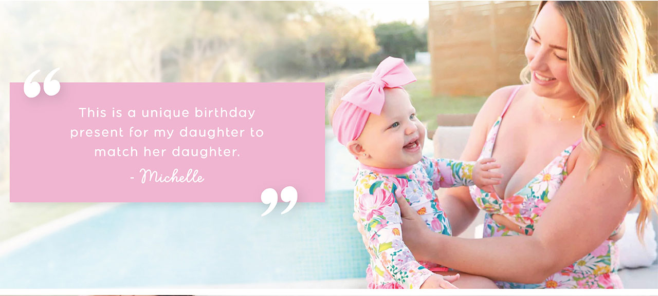 This is a unique birthday present for my daughter to match her daughter. - Michelle