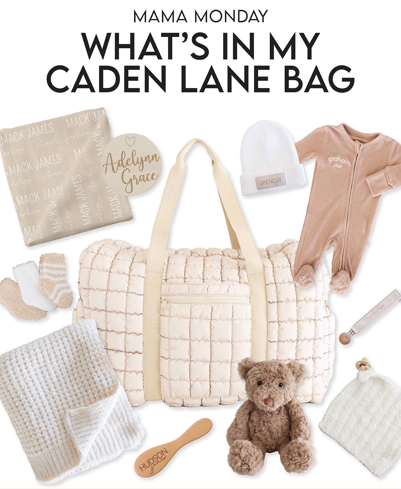 MAMA MONDAY! WHAT'S IN MY CADEN LANE BAG