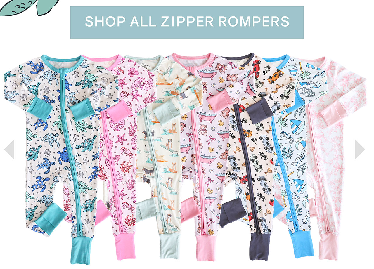 shop all zipper rompers