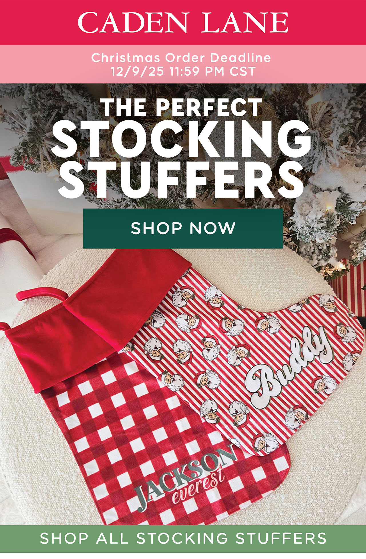 the perfect stocking stuffers delivered by Christmas! Order by 12/9